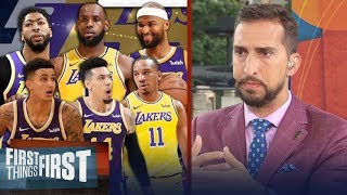 Nick Wright lays out the best lineup for LeBron, Lakers | NBA | FIRST THINGS FIRST