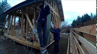 Karkasinis namas, pasidaryk pats 3 dalis / Каркасный дом своими руками ч.3