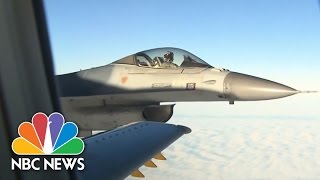 Fighter Jets Escort NATO Chief | NBC News