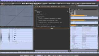 Python editor : Use and auto completion. (modo 902)