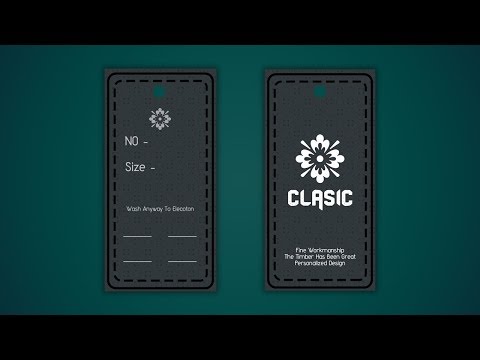 Clothing Labels Design - How To Make a Hang Tag in Photoshop Clothing Labels Design - How To Make a Hang Tag in Photoshop