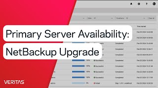 Primary Server Availability: NetBackup Upgrade