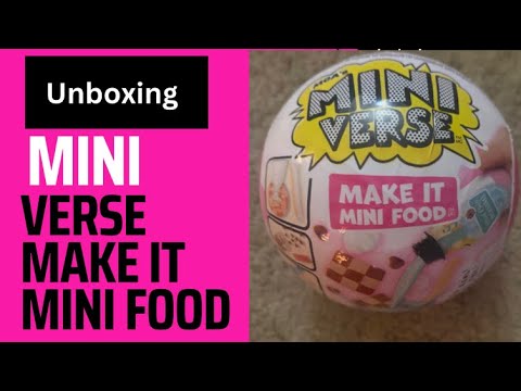 New Mini Verse Make It Mini Food Unboxing/ Diner Series 1 Make It Mini ...