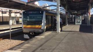 南武線 武蔵中原駅での車両交換