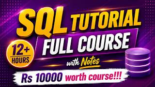 SQL Full Course - beginners to advanced level