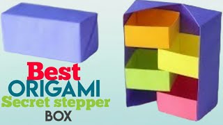 Origami DIY Secret Stepper Box | Paper Craft | Secret Box | Origami Box |Diy Box |