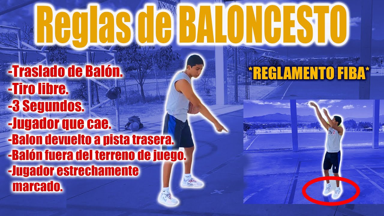 REGLAS De BALONCESTO | Principiante-Intermedio | - YouTube