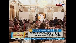 BT: Hotline 1348, inilunsad ng OWWS para sa mga OFW