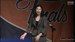 IHSA Speech 2020 Original Oratory State Champion