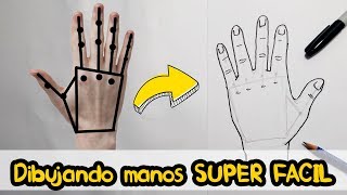 Cómo dibujar las manos super fácil y sencillo | ArtGio