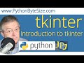 Introduction to tkinter