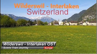 Train Journey, Switzerland | Wilderswil to Interlaken, Switzerland