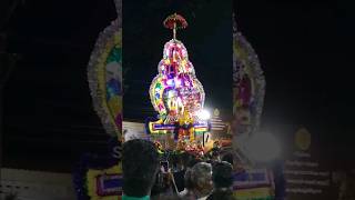 எதிர்ச் சேர்வையில் தலையில் அழகரை சுமக்கும் பக்தர்.