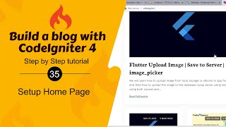 #35. Set Up Blog Home Page