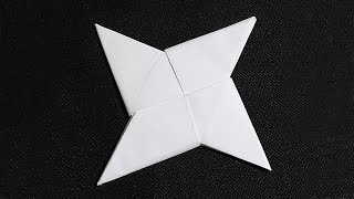 Paper Ninja Star (Shuriken) making step by step - Origami Ninja Star | how to make ninja star