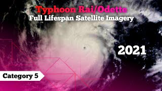 Super Typhoon Odette /Rai (2021) Full lifespan Satellite imagery | Bagyong Odette
