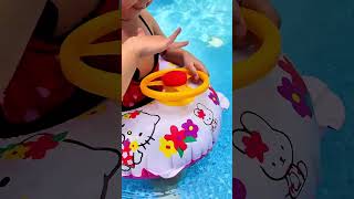 Baby jelly senang berenang di kolam renang 🥳🥳🥳 #babyjelly #berenang #theletsplayfamily