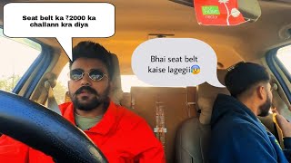 Tushar ne challan katva diya 😰 #funny #dailyvlog #comedy #fun #funnyvlogs