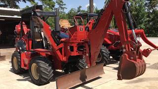 2003 Ditch Witch RT 115 ride-on trencher plow tractor digger backhoe for sale with John Deere