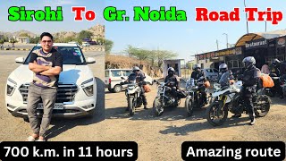 Rajsthan Sirohi To Gr.Noida By Road | 700 k.m. in 11 hours | Amazing Highway | Travel Vlog