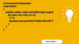 Increment Operator with Loop ( Java Interview Question )