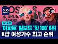 '아파트' 美 빌보드 '핫 100' 8위…K팝 여성가수 최고 순위 / SBS / #D리포트