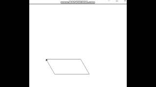 Python Turtle - Draw a parallelogram