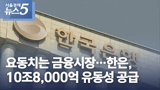 요동치는 금융시장…한은, 10조8,000억 유동성 공급