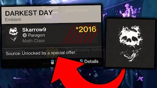 The CRAZY Rare DARKEST DAY EMBLEM is Back!?!?!?