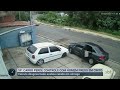 motorista fica preso no cinto e carro desgovernado cai em córrego primeiro impacto 31 03 22