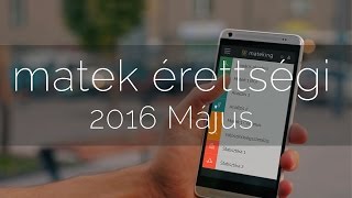 2016 május Matek érettségi megoldások második rész