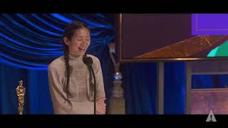 Chloé Zhao Wins Best Directing | 93rd Oscars
