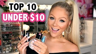 TOP 10 BEAUTY PRODUCTS UNDER $10 | BEST DRUGSTORE MAKEUP