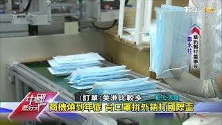 新口罩戰 商機燒到年底 台灣口罩拚外銷打國際盃 中國進行式 20200613