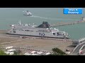 busy ferry traffic at the uk s port of dover 20 june 2023