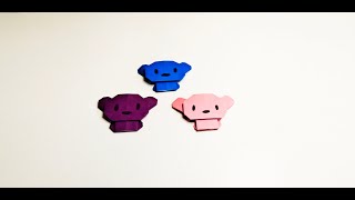 Origami Tutorial摺紙教程——小熊Bearクマちゃん곰돌이หมีน้อยBeruang