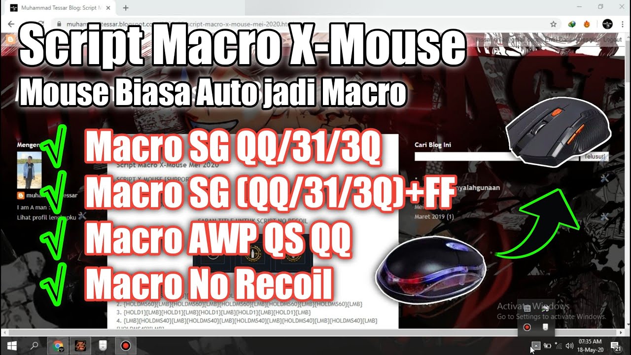 Mouse Biasa Jadi Mouse Macro All Macro Settingan Baru Script Awp