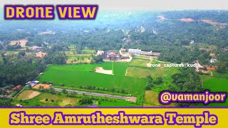 Shree Amrutheshwara Temple , vamanjooru #viral  #droneview #shorts #mangalore #kudla #droneshooting