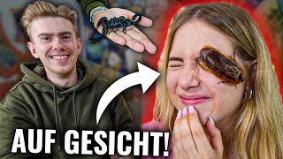 Er TUT ECHTE INSEKTEN auf mein GESICHT! (XXL SPINNE!😳) @InsecthausTV  II VIDEO 427