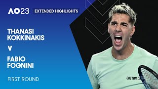Thanasi Kokkinakis v Fabio Fognini Extended Highlights | Australian Open 2023 First Round