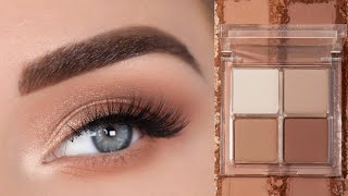 My Go-To Everyday Eyeshadow Look Using Only 1 Brush! | ColourPop Free to Be Quad