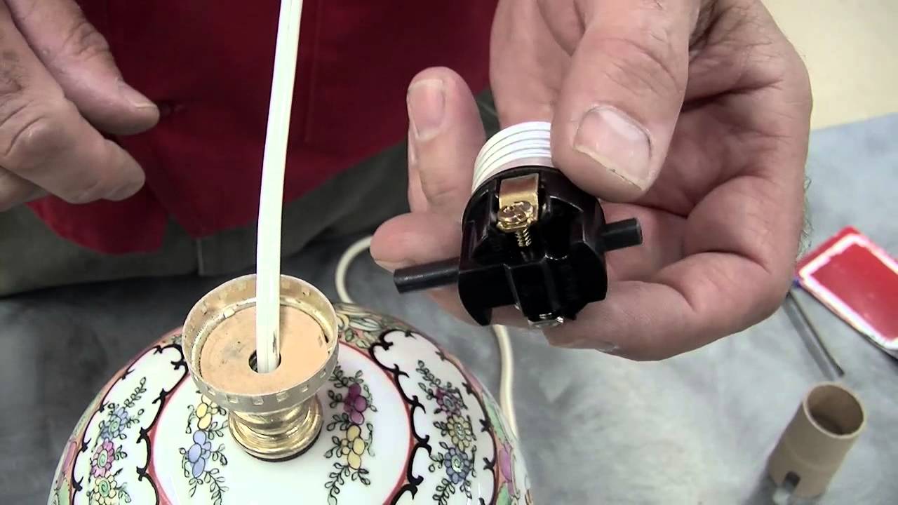 How To Replace A Lamp Switch And Socket - YouTube