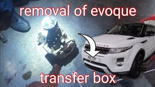 range Rover evoque/freelander 2 transfer box/ front diff removal. how to. noisy diff