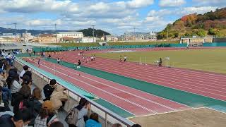 兵庫県小学生陸上競技秋季記録会　ウインク陸上競技場　6年生　男子100m　第7組