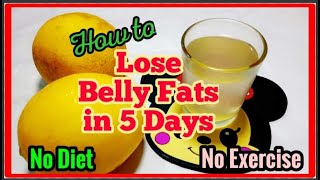 How to lose Belly Fat in 3 days Super Fast! NO DIET-NO EXERCISE/ Weight Loss Drink