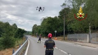 Incendi in Fvg, la ricognizione col drone dei vigili del fuoco sulle aree dei roghi