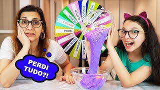 DESAFIO DA ROLETA MISTERIOSA DE SLIME (Mystery Wheel Of Slime Challenge) | Luluca