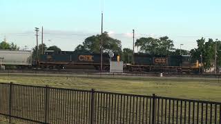 00166 2 CSX Move Fast Through Fostoria, OH  2018