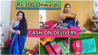 Rs.300 Onwards Low price Silk Sarees | Cash on Delivery Silk Cottons Bridal Soft Silk Handloom Saree