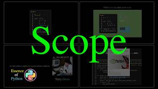 Function Scope | Essence of Python, Chapter 9
